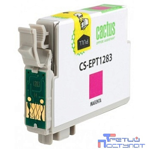 Cactus T1283 Картридж для EPSON Stylus S22/SX125/SX130/SX420W/Office BX305F пурпурный (7мл)