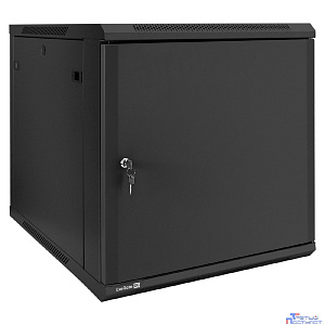Exegate EX298622RUS Шкаф телекоммуникационный 19" настенный 12U ExeGate EC-WM-12U.600.M.BLACK (19”, 12U, 600x600x635mm (ШхГхВ), передняя дверь металл, съемные боковые панели, пыле- и влагозащита IP23,
