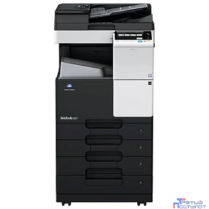 МФУ Konica-Minolta bizhub 227 монохромное, A3, 22 стр./мин., 19000стр/мес, 250GB, сеть, дуплекс, 2*500л, 2GB