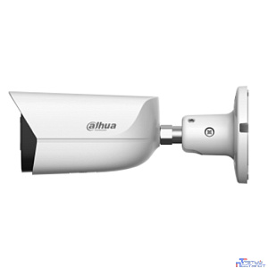 DAHUA DH-IPC-HFW3449EP-AS-IL-0600B  Уличная цилиндрическая IP-видеокамера 4Мп, 1/2,9” CMOS, объектив 6.0мм, видеоаналитика,тревожные вх/вых: 1/1 , микрофон, ИК 50м, LED 50m, IP67, металл
