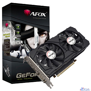 Видеокарта AFOX GTX1660TI 6Gb 192bit GDDR6 DP/DVI/HDMI  ATX Dual Fan (AF1660TI-6144D6H4) RTL