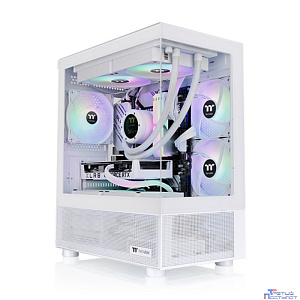 Корпус Thermaltake View 170 TG ARGB белый без БП mATX 5x120mm 2x140mm 1x200mm 2xUSB3.0 audio bott PSU