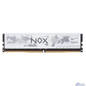 Оперативная память Apacer  DDR5  32GB  6000MHz DIMM NOX RGB White Gaming Memory CL38 1.35V (Retail) 2048*8  Heat Sink (Retail) 3 years (AH5U32G60C622MWAA-1)