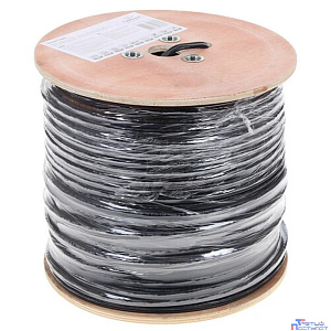 Cablexpert [UPC-5051E-SO-OUTR] Кабель UTP5e, 4 пары, 0.51 мм, медь, однож., 305 м, outdoor с тросом, Fluke Test, черный