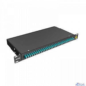 NTSS Кросс 19" NTSS PREMIUM, предсобранный 1U, 32 порта LC/UPC duplex, 50/125 мкм ОМ3, (сплошная панель, розетки, сплайс 2шт, КДЗС, пигтейлы), черный, RAL9005 NTSS-RFOB-PM-1U-32-2LC/U-503-SP1.5G0A-BL