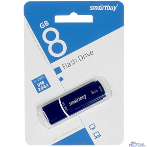 Smartbuy USB Drive 8GB Crown Blue (SB8GBCRW-Bl)