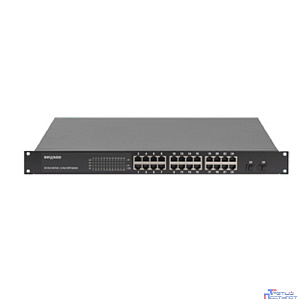BEWARD Коммутатор ST-02402HP Неуправляемый, 24 порта 10/100/1000 Мбит/с (все с поддержкой High PoE) + 2 порта 1000 Мбит/с SFP, PoE бюджет 380 Вт