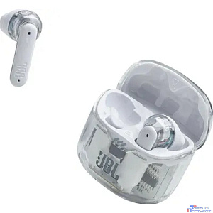 Наушники JBL Tune Flex Ghost, Bluetooth, вкладыши, белый [jbltflexgwht]