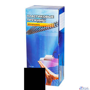 Office Kit Пластиковые пружины BP2040 14 мм черные 100 шт.