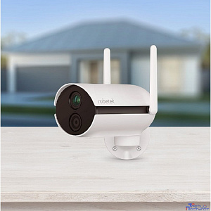RUBETEK RV-3427 Видеокамера уличная поворотная Full HD, 2 Мп, 1/2.9'' CMOS, объектив 3.0 мм, ONVIF/WebRTC/RTSP, слот microSD, Wi-Fi 2.4 ГГц, IP65, металл