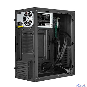 Exegate EX299067RUS Корпус Minitower ExeGate BAA-303MU-AAA400 (mATX, БП AAA400 с вент. 8см, 2*USB+1*USB3.0, HD Audio, черный)