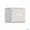 NTSS Шкаф настенный телекоммуникационный NTSS W 12U 600х450х635мм, 2 профиля 19, дверь сплошная металл, боковые стенки съемные, разобранный, серый RAL 7035 NTSS-W12U6045FD