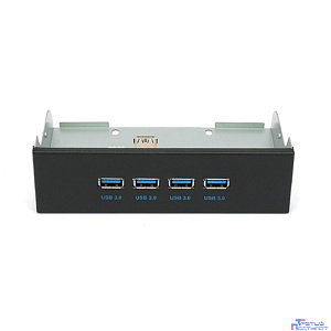 Gembird Планка USB 3.0 на переднюю панель 5.25", 4 порта USB (FP5.25-USB3-4A)