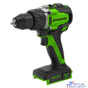 Greenworks GD24DD90 Дрель-шуруповерт аккумуляторная,  24V, 90 Нм, бесщеточная, без АКБ и ЗУ [3707507]