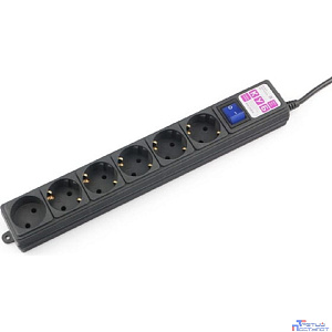 Power Cube Фильтр-удлинитель 3м 6 р 16А SPG6-B3M (21888), черный