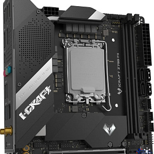 MAXSUN MS-iCraft Z790ITX WIFI V1/V2 (Socket 1700, mini-ITX, 2*DDR5,  HDMI/DP, 4*SATA3, 2*M.2, 1xPCI-E x16 , 4*USB 2.0,  4* USB 3.2 Gen1, 1* Type-C, LAN 1*2.5G, Bluetooth, Wi-Fi 802.11ax, RTL)