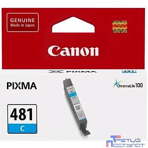 Картридж струйный Canon CLI-481 C 2098C001 голубой (5.6мл) для Canon Pixma TS6140/TS8140TS/TS9140/TR7540/TR8540