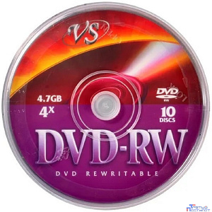 Диски VS DVD-RW 4,7 GB 4x CB/10 (620830)
