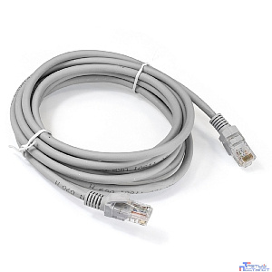 Exegate EX286384RUS Патч-корд LSZH UTP-RJ45-RJ45-5e-3M-LSZH-GY, UTP, cat.5e, 3м, серый