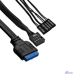 Exegate EX299397RUS Корпус Minitower ExeGate BAA-114U2-AA500 (mATX, БП AA500 с вент. 8см, 1*USB+2*USB3.0, аудио, черный)
