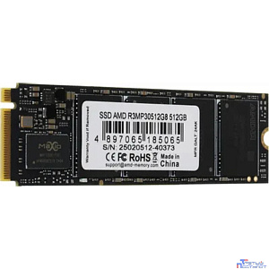 AMD SSD R3MP30512G8 Radeon Client SSD 512GB  PCIe Gen3x4 with NVMe