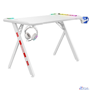 Игровой компьютерный стол Infinity RGB,подвес круж+гарн.,бел,120 DEFENDER