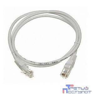Патч-корд Lanmaster UTP LAN-PC45/U5E-0.5-GY вилка RJ-45-вилка RJ-45 кат.5е 0.5м серый LSZH