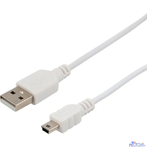 Rexant (18-1134) Кабель USB-A – mini USB, 1А, 1,8м, ПВХ, белый