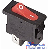 Rexant 36-2051 Выключатель клавишный 250V 6А (2с) ON-OFF красный Mini