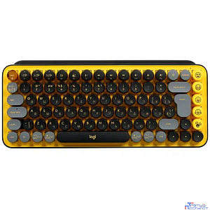 920-010716 Logitech Клавиатура беспроводная POP KEYS, Blast Yellow