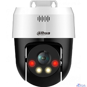 DAHUA DH-SD2A500NB-GNY-A-PV Мини-PT IP-видеокамера 5Мп; 1/2.8” CMOS; объектив 4мм;  видеоаналитика ИК 30м, Led 30м;  микрофон IP66, PoE