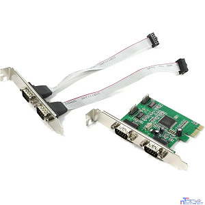 Espada Контроллер PCI-Ex1, 4xCOM9M (OEM) (FG-EMT04A-1-BU01) (38865)