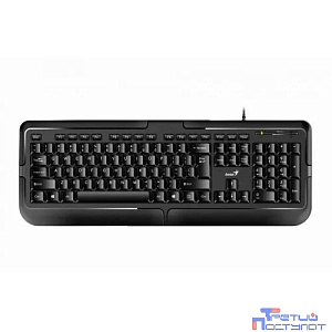 Клавиатура Genius Smart KB-118, {Черный, проводная, USB, 104 клавиши, регулировка наклона} [31310051402]