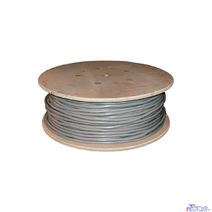 Rexant (01-1202-R) Кабель витая пара F/UTP, CAT 5е, PVC, 10PR, 24AWG, INDOOR, SOLID, серый, 305м, РФ