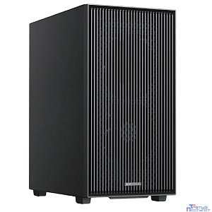 XASTRA Корпус A307M 2BK SI Black mATX/Mesh/Metal left panel / 2x120mm PWM FC black fans/ A307M-2FC12BK-SI