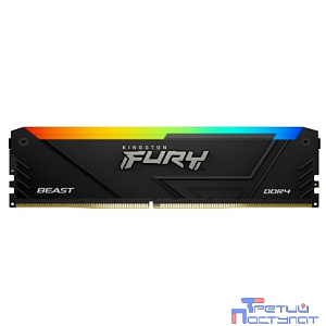 KingstonDDR4 16Gb 2x8Gb DDR4 PC25600 3200MHz Kingston Fury Beast RGB Black (KF432C16BB2AK2/16)