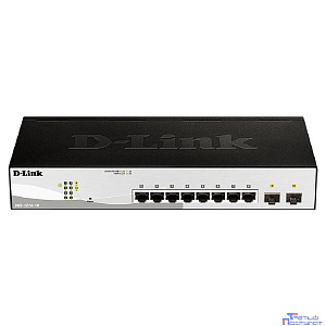 D-Link DGS-1210-10/FL1A Управляемый L2 коммутатор с 8 портами 10/100/1000Base-T и 2 портами 1000Base-X SFP