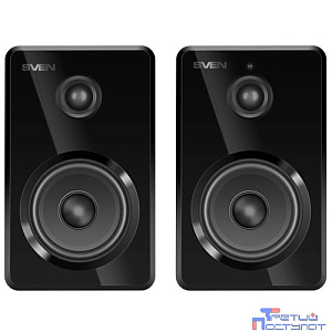 Sven компьютерная акустика 2.0 Sven SPS-725 черный (50 Вт, BT, пульт)
