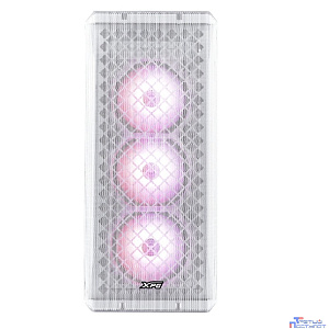 XPG Bad Pack DEFENDER WHITE (DEFENDER-WHCWW) (Midi-Tower, белый, TG, 120mm fan*3)