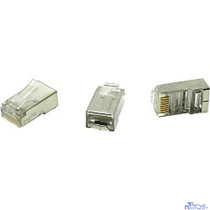 5bites US060A (US006A) Коннектор  RJ-45 8p8c, зол.напыление, экран. (1шт)