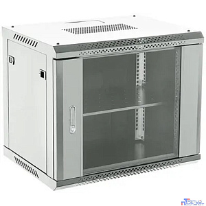 Шкаф коммутационный Rexant (04-0664-111) настенный 6U 600x450мм пер.дв.стекл металл 2 бок.пан. направл.под винты 60кг серый 230град. IP20 сталь
