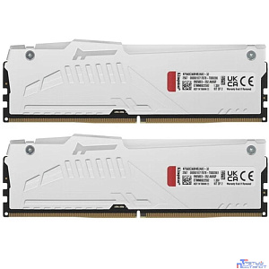 Память оперативная/ Kingston 32GB 6000MT/s DDR5 CL36 DIMM (Kit of 2) FURY Beast White RGB EXPO