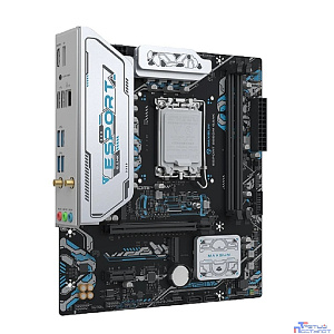 MAXSUN MS-eSport B860M GANK WIFI (Socket 1851, mATX, 2*DDR5(96Gb), DP/HDMI, 2xSATA3, 2*M.2,xPCI-Ex16 xPCI-Ex1, 2*USB 2.0, 4*USB 3.2, LAN 1*1G, Bluetooth, Wi-Fi6, ARGB, RTL)