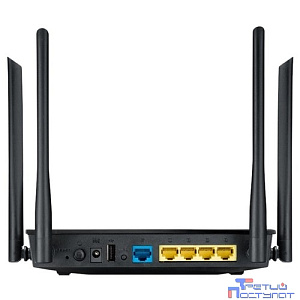 ASUS RT-AC1200 (V2) Беспроводной двухдиапазонный маршрутизатор AC1200  с поддержкой технологии MU-MIMO, Wi-Fi 5 (ac)