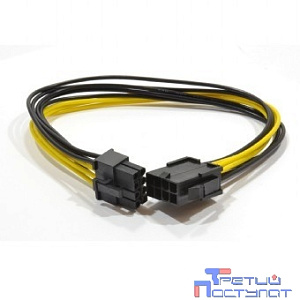 Cablexpert Удлинитель кабеля питания PCI-Express 6+2pin M/ PCI-Express 6+2pin F, 30см (CC-PSU-84)
