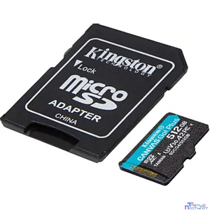 Micro SecureDigital 512GB Kingston SDCG4/512GB Canvas Go! Plus V10 A2 + adapter