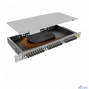 NTSS Кросс 19" NTSS PREMIUM, предсобранный 1U, 16 портов SC/UPC, 50/125 мкм, (сплайс, пигтейлы, кдзс, планки, адаптеры) NTSS-RFOB-PM-1U-16-SC/U-50-SP1.5G1A