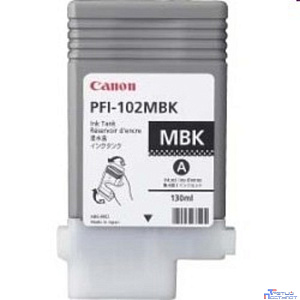 Canon PFI-102MBk 0894B001 Картридж для Canon iPF500/600/700, Матовый Черный, 130 мл.