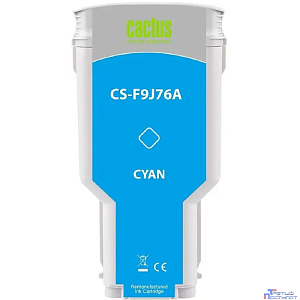 Картридж струйный Cactus CS-F9J76A 727 голубой (300мл) для HP DJ T920/T930/T1500/T1530/T2500/T2530