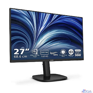 LCD PHILIPS 23.8" 24B2U3301 {IPS 1920x1080 120Hz 4ms 300cd HDMI DisplayPort 4xUSB USB-C(90W) RJ-45 2x2W Tilt Swiv HAS Pivot Internal Vesa}